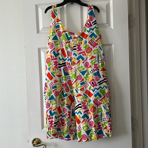 Vintage Croquet Club 90s Jumpsuit Romper Size Small - Picture 4 of 5